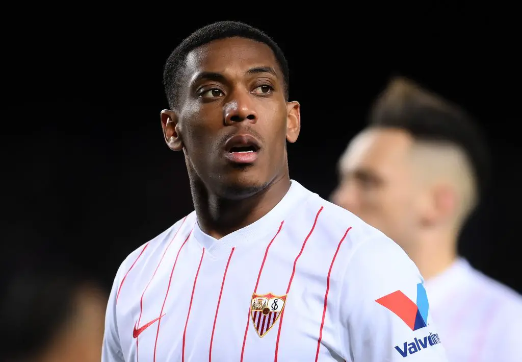 Anthony Martial was loaned out to Sevilla during his time at Manchester United. (Photo by David Ramos/Getty Images)