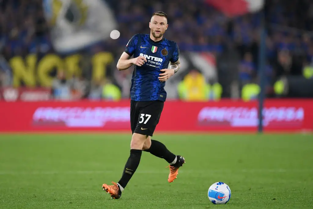 Chelsea plot to scupper Tottenham Hotspur plans for Milan Skriniar with cash plus swap deal.  (Photo by Francesco Pecoraro/Getty Images)