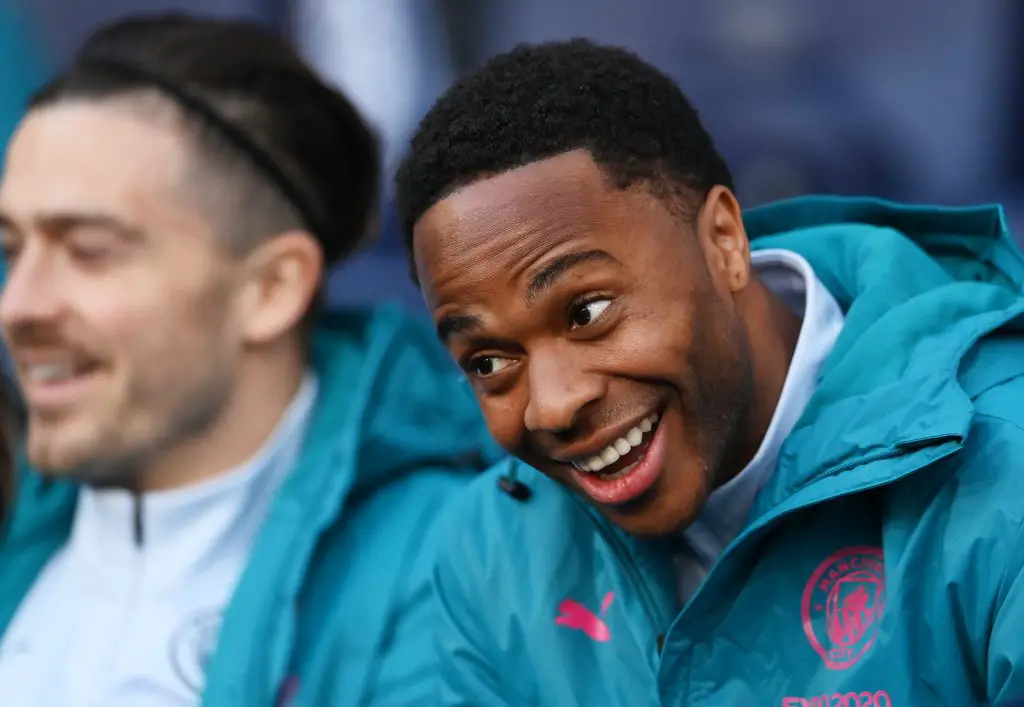 ottenham Hotspur do not hold the edge in the pursuit of Raheem Sterling.  (Photo by Laurence Griffiths/Getty Images)