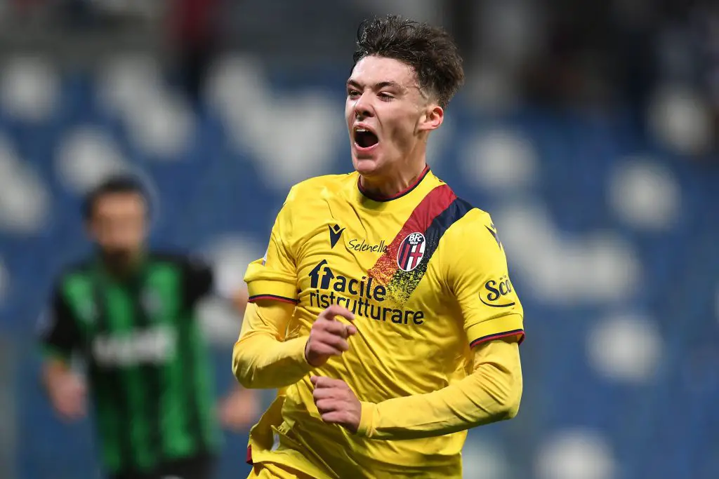 Arsenal set to contact Bologna for Aaron Hickey, admired by Tottenham Hotspur boss Antonio Conte. (Photo by Alessandro Sabattini/Getty Images)