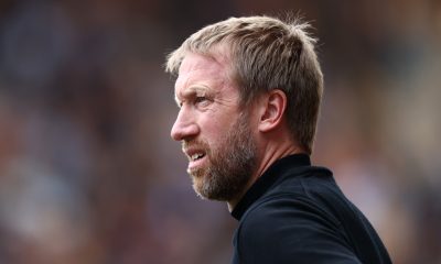Brighton boss Graham Potter shuts down suggestions that he will replace Antonio Conte at Tottenham Hotspur.