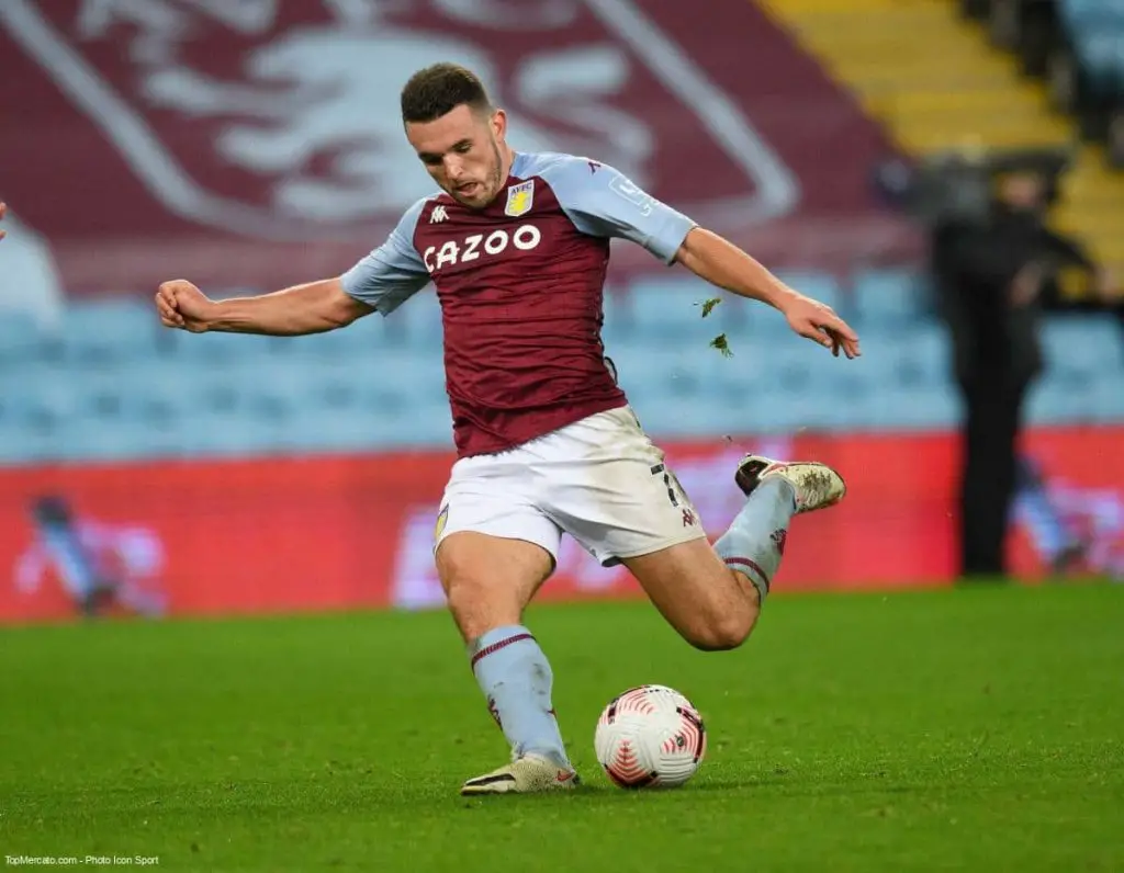 John McGinn in action for Aston Villa. 