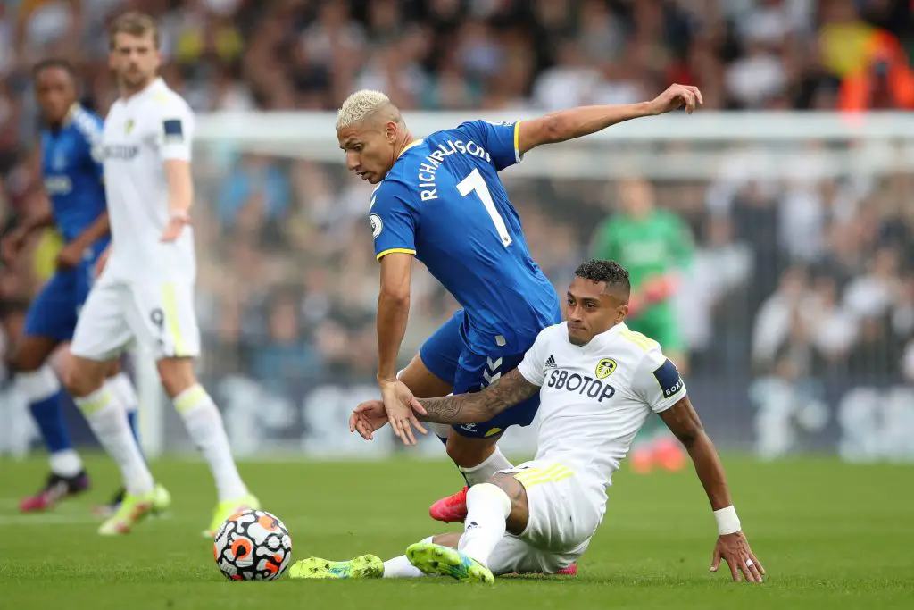 Arsenal show the most interest to sign Tottenham Hotspur transfer target Raphinha. (Photo by Jan Kruger/Getty Images)