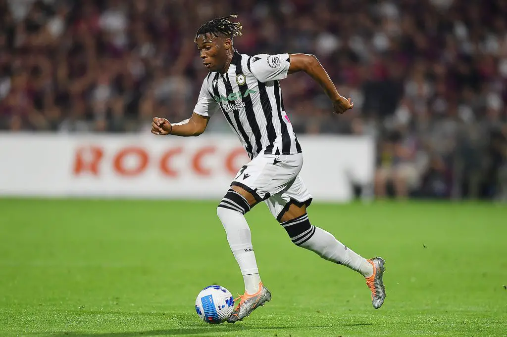 Transfer News: Udinese reject Tottenham Hotspur proposal for Destiny Udogie.  (Photo by Francesco Pecoraro/Getty Images)