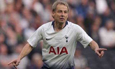 Tottenham Hotspur Legends' German striker Jurgen Klinsmann.
