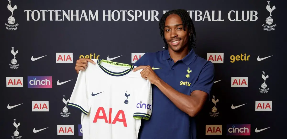 Djed Spence is officially a Tottenham Hotspur player. (Image: Official THFC Twitter account)
