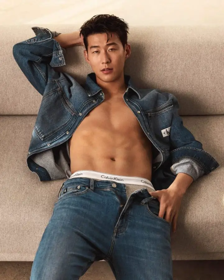 Son Heung-min of Spurs is the new Calvin Klein ambassador. (Image: Official Calvin Klein Instagram)