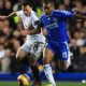 Steed Malbranque of Tottenham Hotspur challenges Florent Malouda of Chelsea - January 2008.