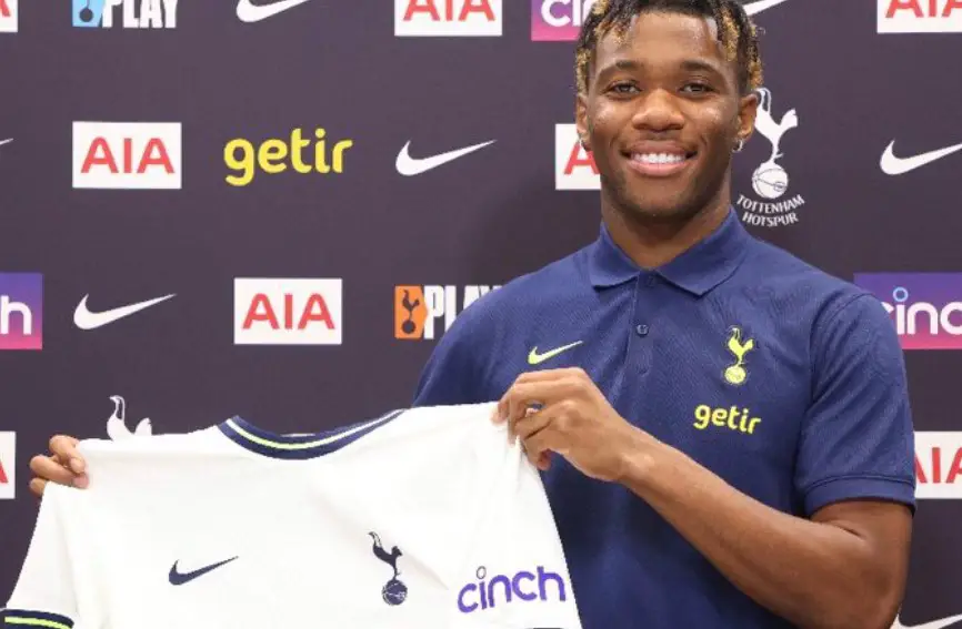 Tottenham Hotspur loanee Destiny Udogie still has not heard from Antonio Conte. (Image: Official Spurs Website)