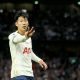 Son Heung-min after scoring a hat-trick for Tottenham Hotspur against Leicester City.