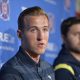 Harry Kane Tottenham Hotspur speaks at a press conference after 2-0 win against MLS side Chicago Fire in 2014.