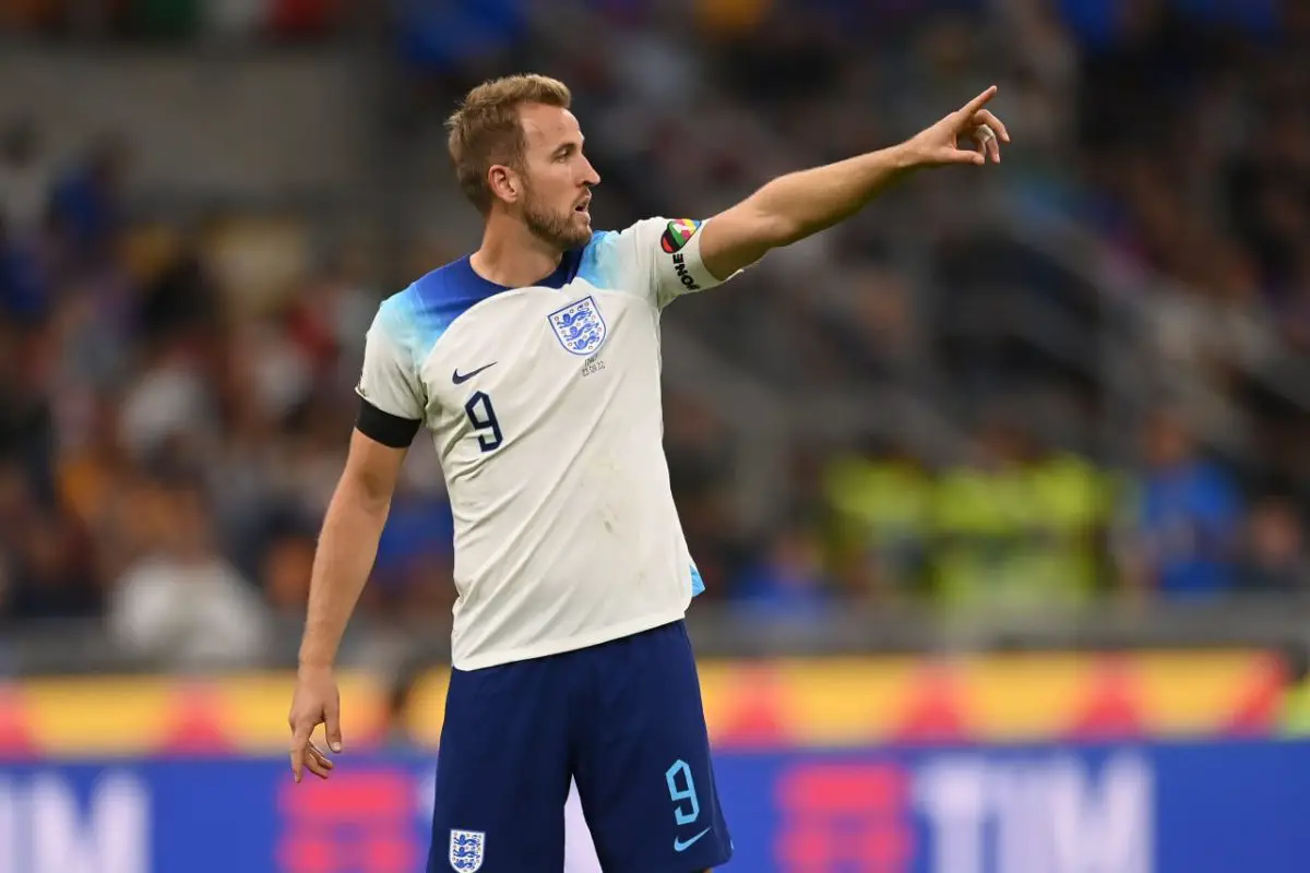 Tottenham Hotspur's Harry Kane expected to captain England at the 2022 FIFA World Cup.  (Photo by Michael Regan/Getty Images)