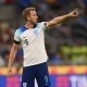 Harry Kane of Tottenham Hotspur in action for England against Italy.