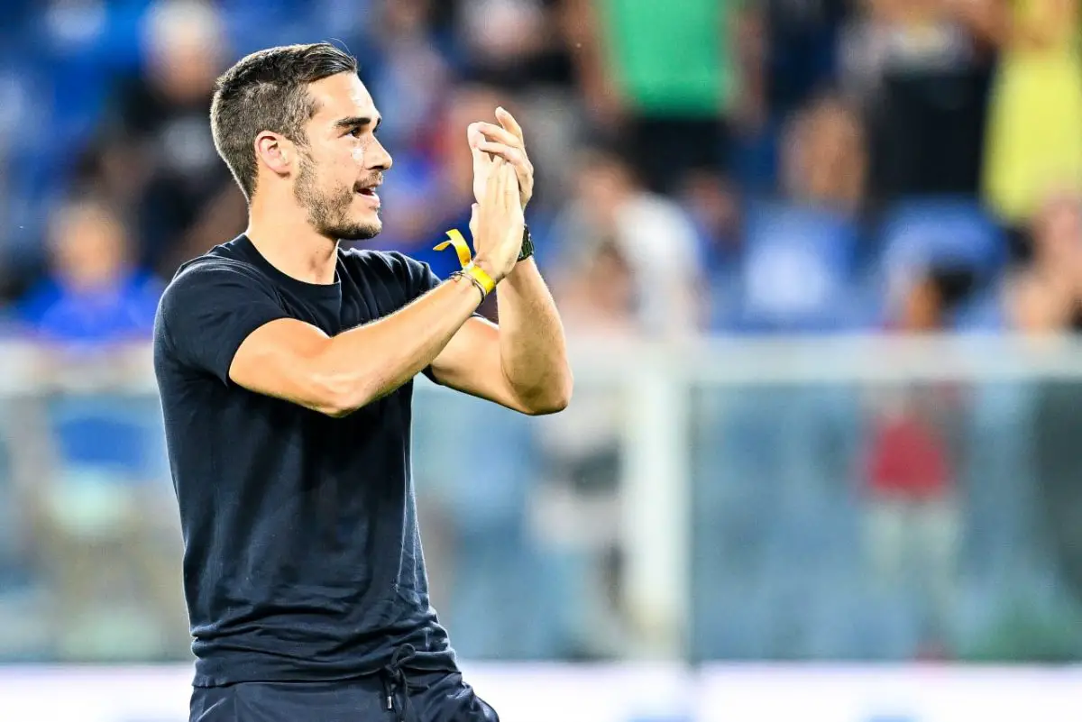 Harry Winks at Sampdoria vs Lazio after sealing loan move from Tottenham Hotspur. (Photo by Simone Arveda/Getty Images)