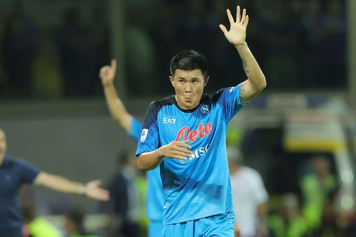 Kim Min-Jae in action for Napoli. (Photo by Gabriele Maltinti/Getty Images)