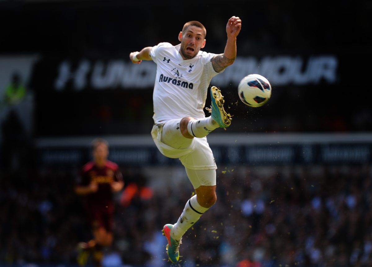 Clint Dempsey during his time at Tottenham Hotspur. (Photo by Shaun Botterill/Getty Images)