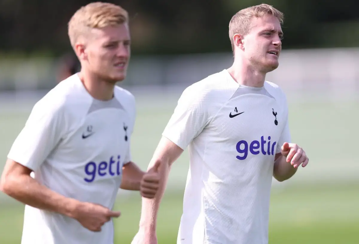 Oliver Skipp in training for Tottenham Hotspur. (Photo by Alex Morton/Getty Images)