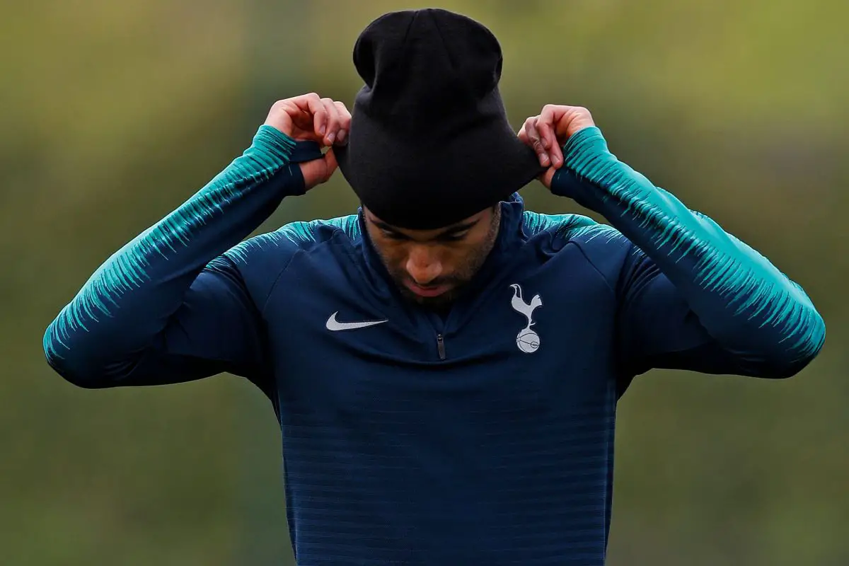 Lucas Moura out for Tottenham with an injury.