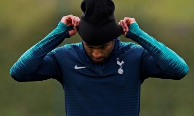 Lucas Moura out for Tottenham with an injury.