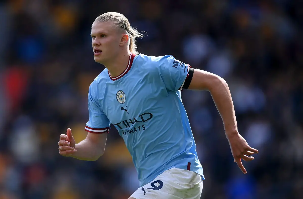 Manchester City's Erling Haaland on course to beat Mohamed Salah's 32-goal season in the Premier League. 