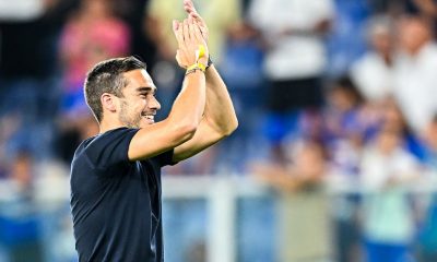 Harry Winks applauds as Sampdoria play out a 1-1 draw against Lazio. (Photo by Simone Arveda/Getty Images)