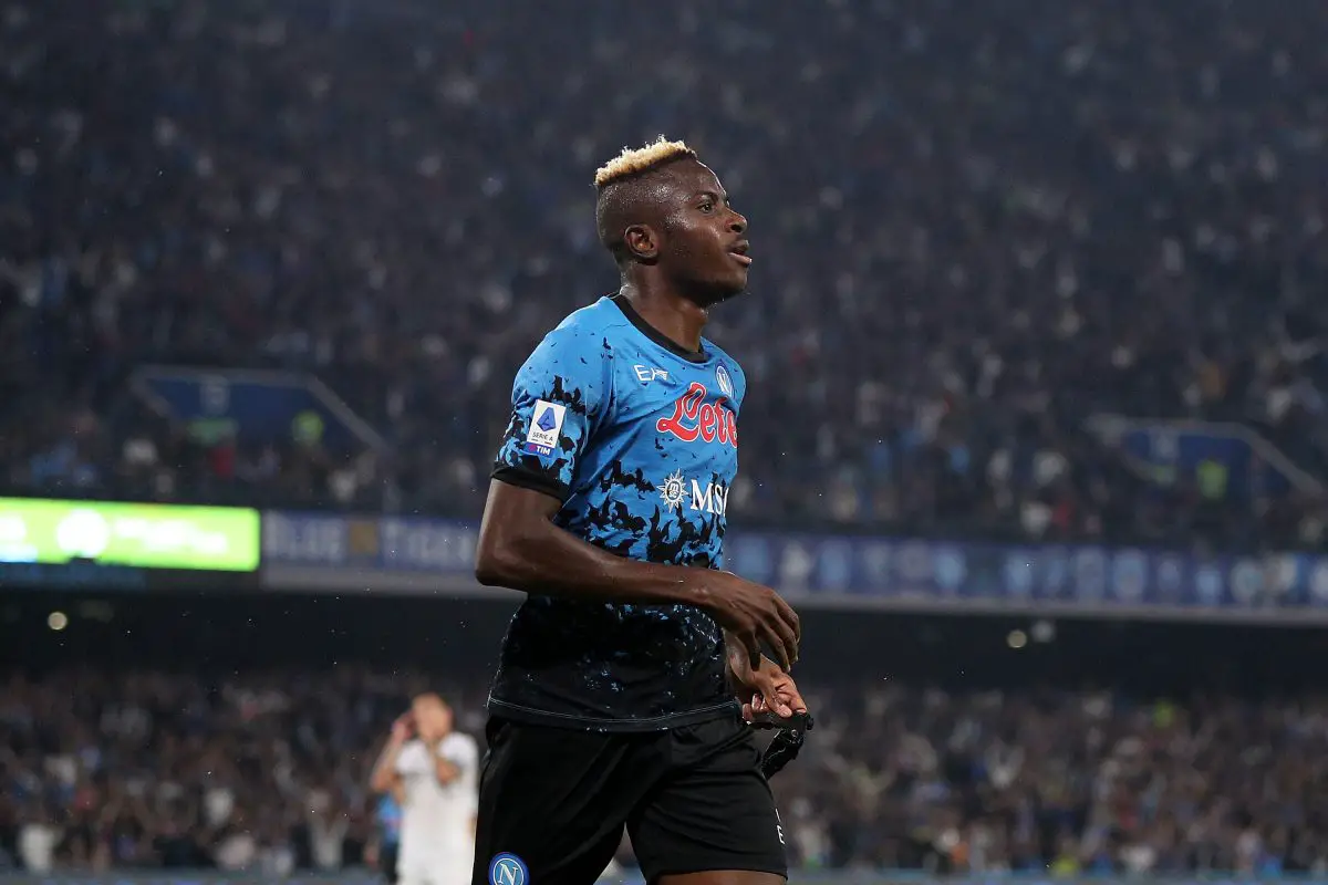 Victor Osimhen of SSC Napoli is on the transfer radar of Tottenham Hotspur.