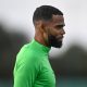 Sporting Lisbon's Jeremiah St. Juste looks on during a training session at the Cristiano Ronaldo academy training ground.