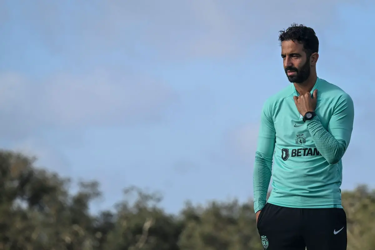 Ruben Amorim during a training session for Sporting CP.