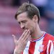 Peter Crouch during his playing days at Stoke City, a team he joined in 2011 after leaving Tottenham Hotspur.