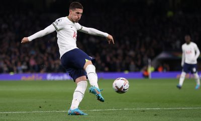 Matt Doherty of Tottenham Hotspur in action against Everton. (Photo by Julian Finney/Getty Images)
