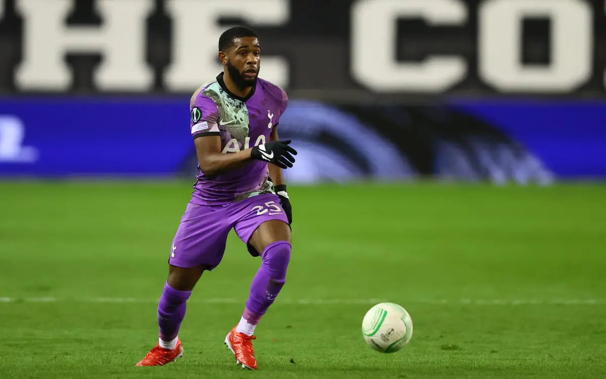 Japhet Tanganga in action for Tottenham Hotspur against Vitesse. 