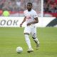 Japhet Tanganga of Tottenham Hotspur runs with the ball during the UEFA Europa Conference League group G match against Stade Rennes.