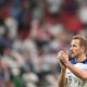 England's forward #09 Harry Kane applauds supporters at the end of the Qatar 2022 World Cup Group B football match between England and USA at the Al-Bayt Stadium in Al Khor, north of Doha on November 25, 2022. (Photo by Kirill KUDRYAVTSEV / AFP) (Photo by KIRILL KUDRYAVTSEV/AFP via Getty Images)
