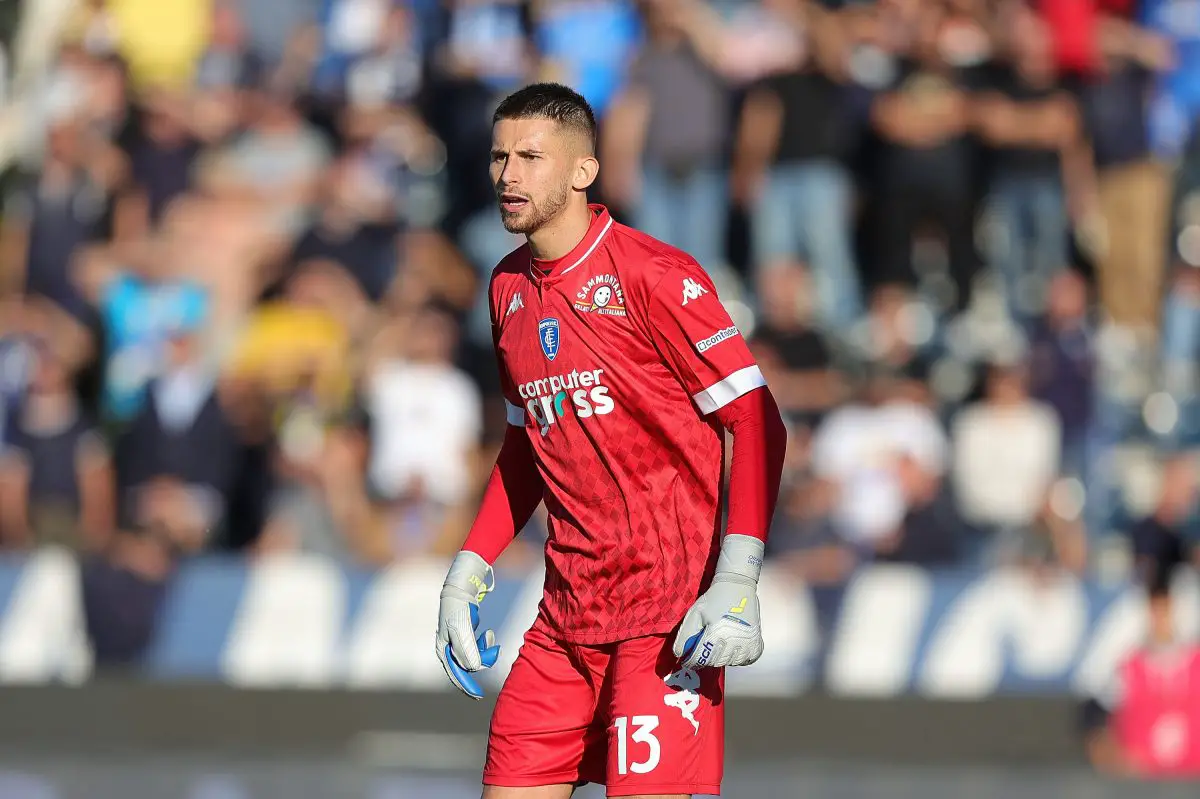 Empoli ace Guglielmo Vicario is a potential summer goalkeeper target for Tottenham. (Photo by Gabriele Maltinti/Getty Images)