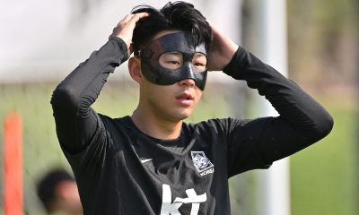Tottenham Hotspur star, Son Heung-min, in South Korea training at the 2022 FIFA World Cup.