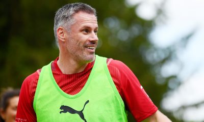 Jamie Carragher of England during a Soccer Aid for Unicef 2022 Training Session.