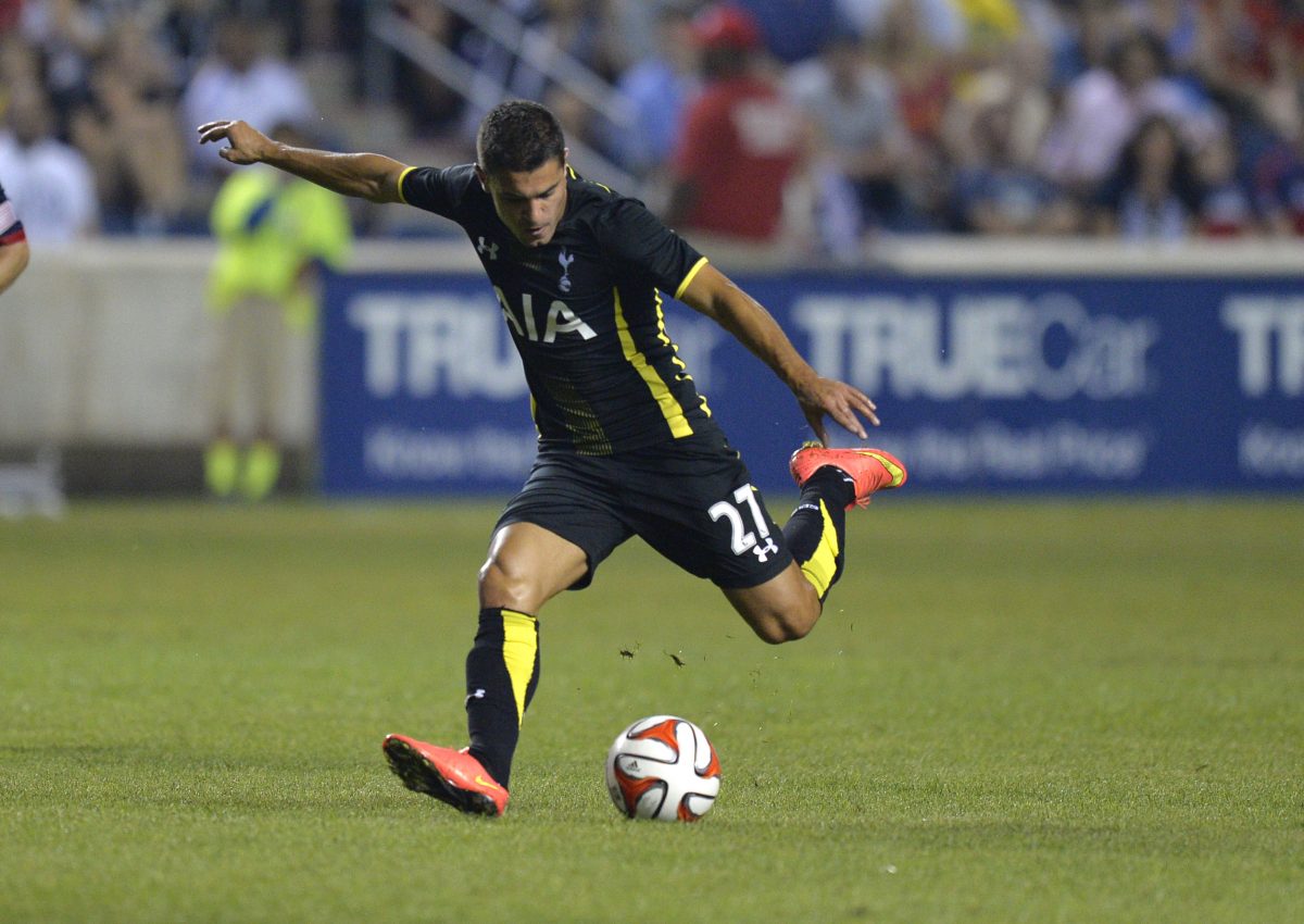 Iago Falque in action during his time at Tottenham Hotspur. 