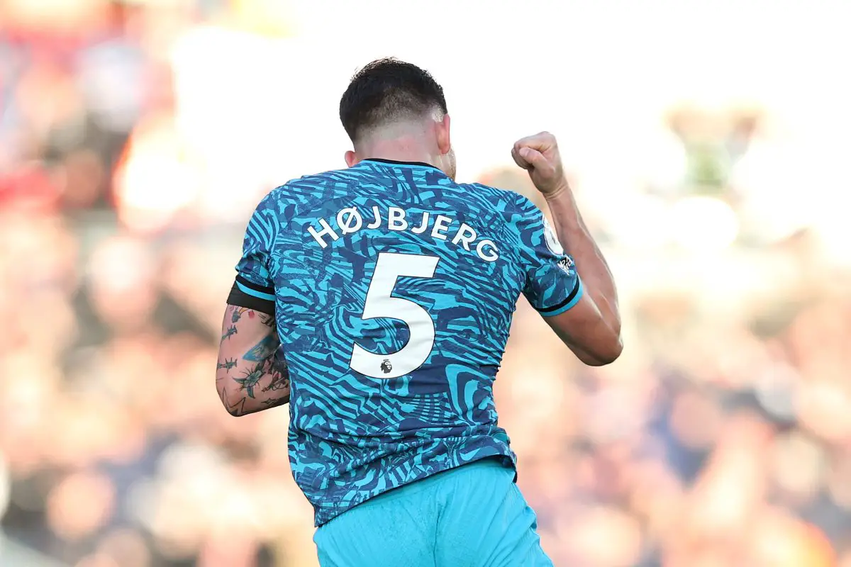 Pierre-Emile Hojbjerg of Tottenham (Photo by Eddie Keogh/Getty Images)