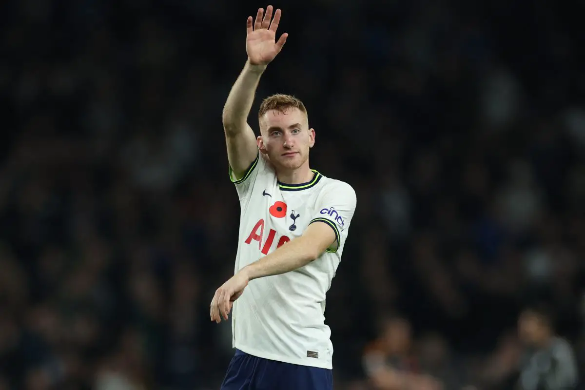 Dejan Kulusevski majorly plays down the right flank at Tottenham Hotspur. (Photo by ISABEL INFANTES/AFP via Getty Images)