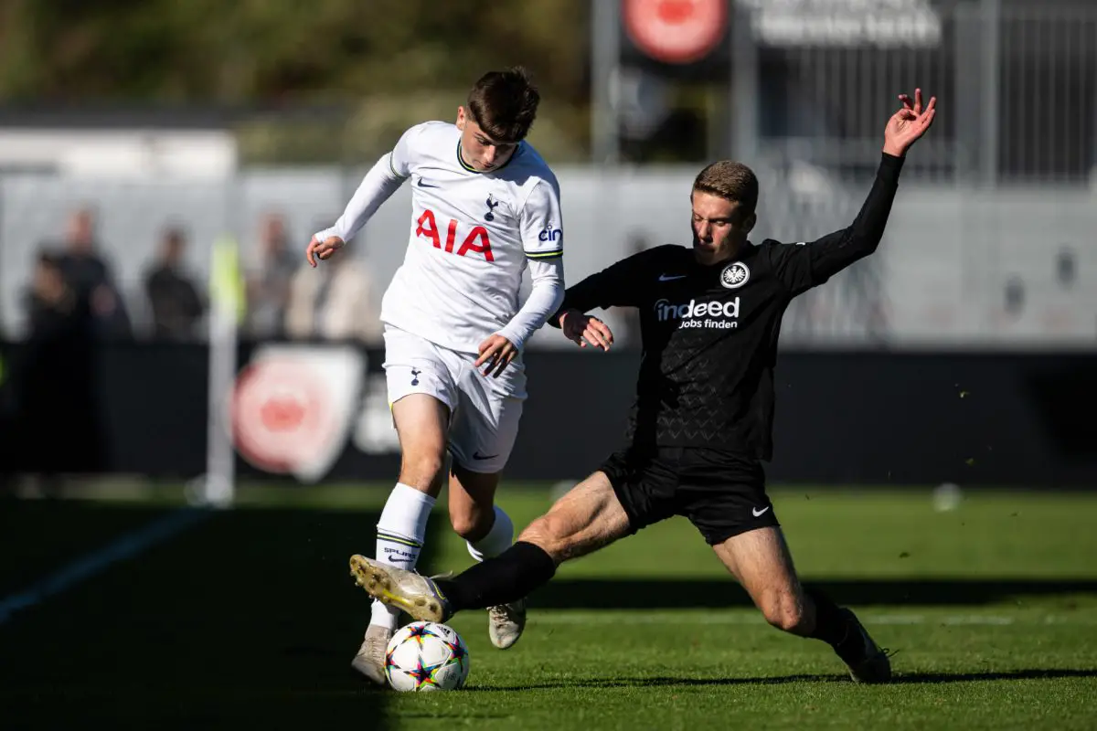 Alasdair Gold reveals Tottenham fought off offers to retain Mikey Moore and Callum Olusesi. (Photo by Tottenham Hotspur FC/Tottenham Hotspur FC via Getty Images)