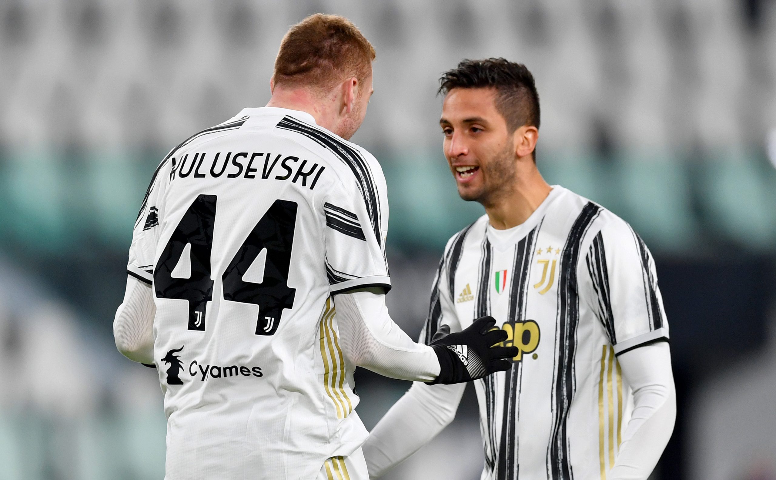 Dejan Kulusevski and Rodrigo Bentancur during their time at Juventus. (Photo by Valerio Pennicino/Getty Images)