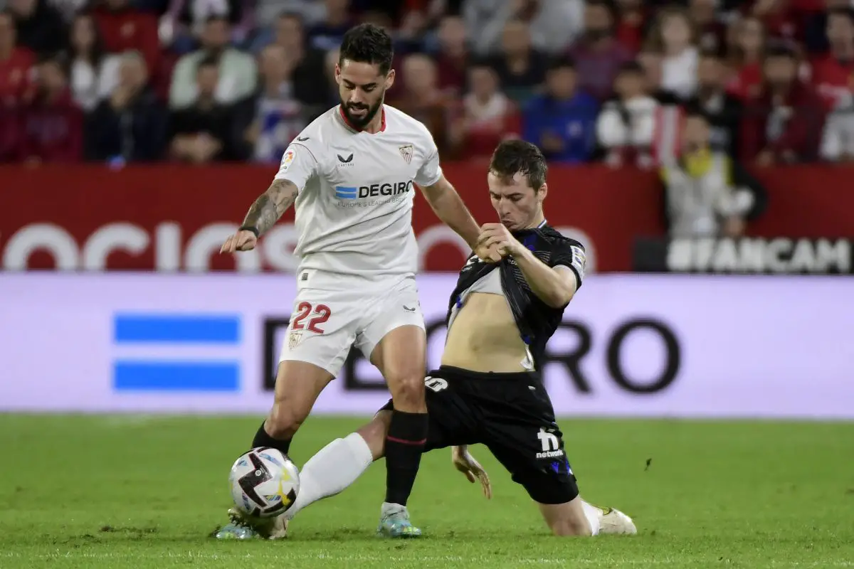 Sevilla looking to sell Isco. (Photo by CRISTINA QUICLER / AFP) (Photo by CRISTINA QUICLER/AFP via Getty Images)