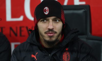 smael Bennacer of AC Milan looks on before the Coppa Italia match between AC Milan and Torino FC at Stadio Giuseppe Meazza on January 11, 2023 in Milan, Italy. (Photo by Marco Luzzani/Getty Images)