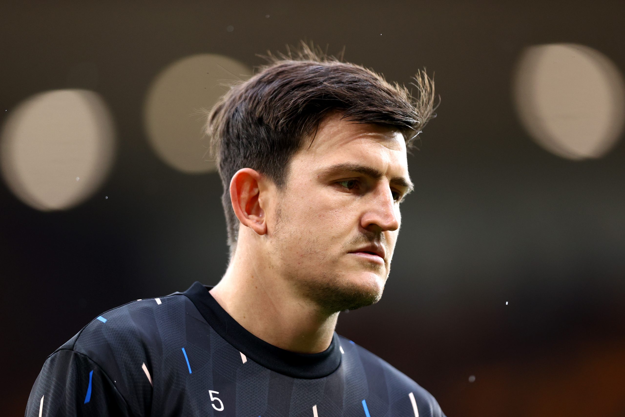 Harry Maguire of Manchester United is currently the club captain but not trusted by Erik ten Hag.