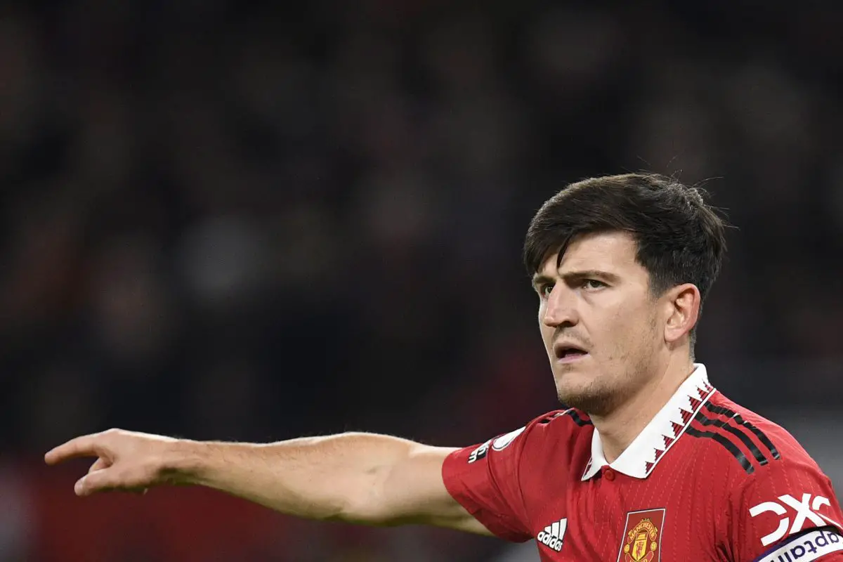 Manchester United's Harry Maguire. (Photo by OLI SCARFF/AFP via Getty Images)