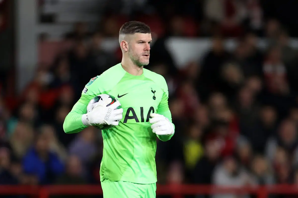 Fraser Forster of Tottenham Hotspur. 