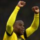 Youssoufa Moukoko of Borussia Dortmund celebrates scoring his teams third goal of the game during the Bundesliga match between Borussia Dortmund and VfL Bochum 1848 at Signal Iduna Park on November 05, 2022 in Dortmund, Germany. (Photo by Dean Mouhtaropoulos/Getty Images)