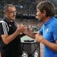 Maurizio Sarri and Antonio Conte shake hands. (Photo by Fred Lee/Getty Images)