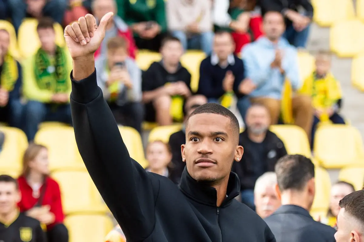 Nantes' Alban Lafont eyed by Tottenham Hotspur. (Photo by SEBASTIEN SALOM-GOMIS/AFP via Getty Images)