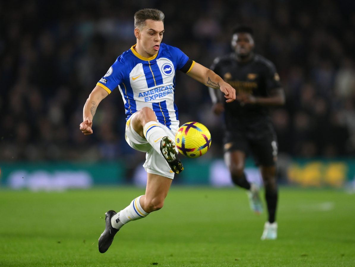 Tottenham backed out of Leandro Trossard deal due to the 'lack of resale value'. (Photo by Mike Hewitt/Getty Images)